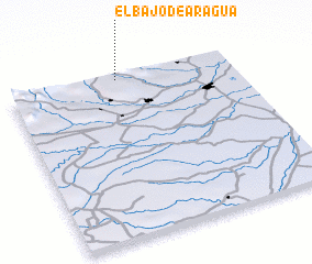 3d view of El Bajo de Aragua