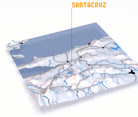 3d view of Santa Cruz