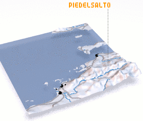 3d view of Pie del Salto