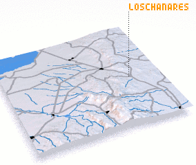 3d view of Los Chañares
