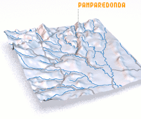 3d view of Pampa Redonda