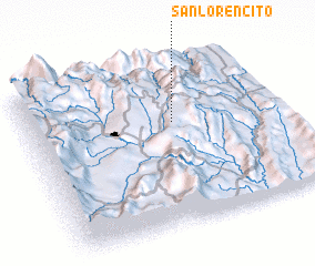 3d view of San Lorencito