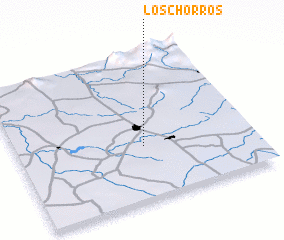 3d view of Los Chorros