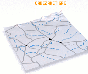 3d view of Cabeza de Tigre