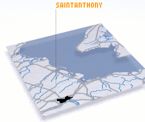 3d view of Saint Anthony