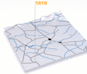 3d view of Tintín