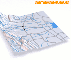 3d view of Santa Rosa de Leales