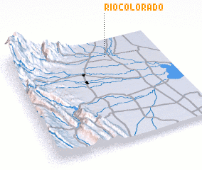 3d view of Río Colorado