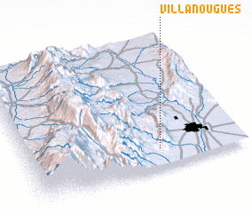 3d view of Villa Nougues