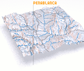 3d view of Peña Blanca