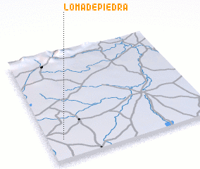 3d view of Loma de Piedra