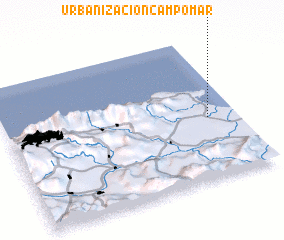 3d view of Urbanización Campo Mar