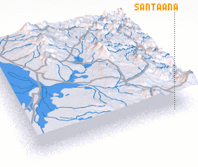 3d view of Santa Ana