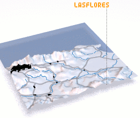 3d view of Las Flores