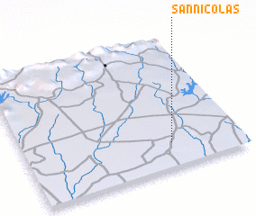 3d view of San Nicolás