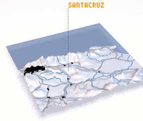 3d view of Santa Cruz