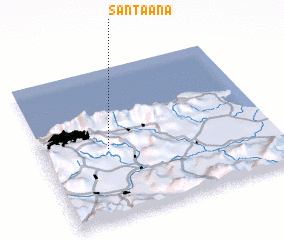 3d view of Santa Ana