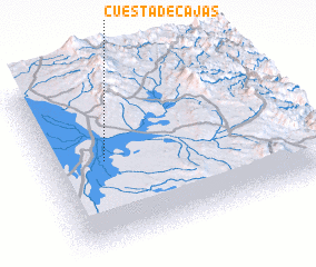 3d view of Cuesta de Cajas