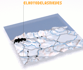 3d view of El Hoyo de Las Nieves