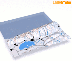 3d view of La Montaña