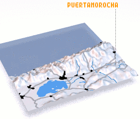 3d view of Puerta Morocha