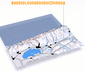 3d view of Barrio Leonardo Ruíz Pineda