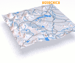 3d view of Agua Chica