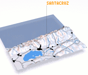 3d view of Santa Cruz