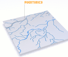 3d view of Puerto Rico