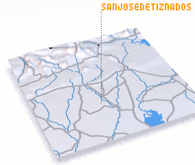 3d view of San José de Tiznados