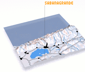 3d view of Sabana Grande