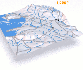 3d view of La Paz