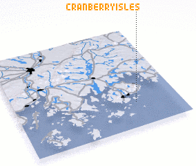 3d view of Cranberry Isles