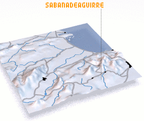 3d view of Sabana de Aguirre