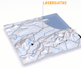 3d view of Las Brujitas