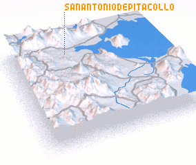 3d view of San Antonio de Pitacollo