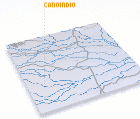 3d view of Caño Indio