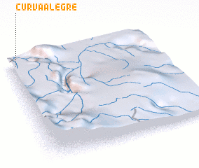 3d view of Curva Alegre