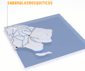 3d view of Sabana Los Mosquiticos