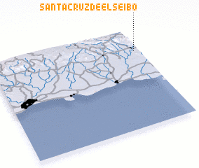 3d view of Santa Cruz de El Seibo