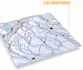 3d view of Colonia Turén