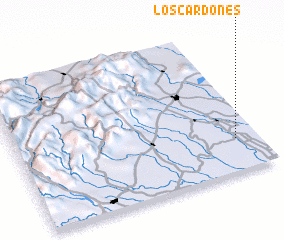 3d view of Los Cardones