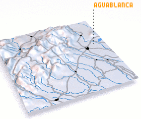3d view of Agua Blanca