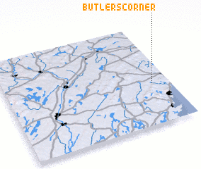 3d view of Butlers Corner