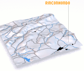 3d view of Rincón Hondo