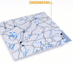 3d view of Shermans Mill