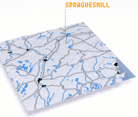 3d view of Spragues Mill