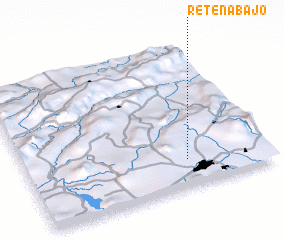 3d view of Retén Abajo