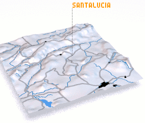 3d view of Santa Lucía