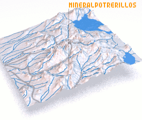 3d view of Mineral Potrerillos